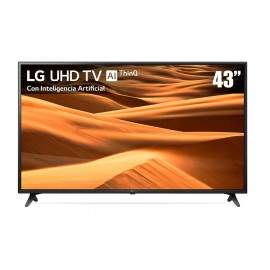 ¡Nuevo! LG - Pantalla de 43" - UHD TV - AI ThinQ 4K - Smart TV - 43UM7100PUA - Negro 43UM7100PUA-TecnologiadelHogar-