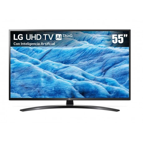 ¡Nuevo! LG - Pantalla 55" - UHD TV AI ThinQ 4K - Smart TV  - 55UM7400PUA - Negro 55UM7400PUA-TecnologiadelHogar-