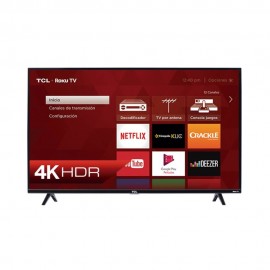 TCL - Pantalla de 43" 4K Ultra HD - Smart TV con Roku integrado - Negro 43S425-MX-TecnologiadelHogar-