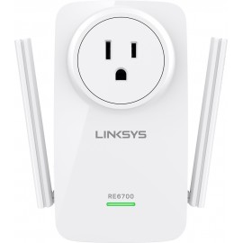 Linksys - Expansor de rango AC1200 Dual band LKS RE6700 - Blanco LKS RE6700-TecnologiadelHogar-Extensores de red