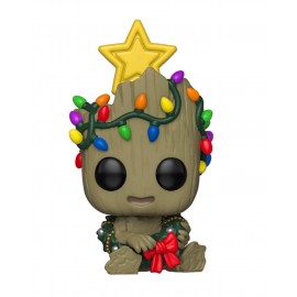 Funko - Pop Marvel Holiday Groot - Multi 43333-TecnologiadelHogar-