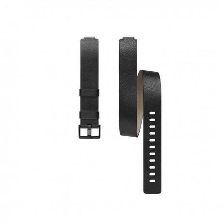 Fitbit – Correa de doble vuelta – Piel – Negro FB169LBBK-TecnologiadelHogar-Bandas y Correas