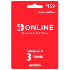 Nintendo - Tarjeta de prepago 3 Meses 159 - Roja NINTENDO 3 MESES-TecnologiadelHogar-