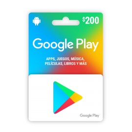 Tarjeta de Regalo Google Play 200 MXN 799000000000-TecnologiadelHogar-