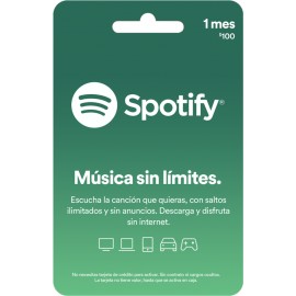 Tarjeta Spotify de 100 - Música - MXN SPOTIFY 100-TecnologiadelHogar-