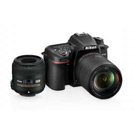 Nikon – Cámara digital DSLR D7500 - Lente 18 -140mm - Lente 40mm – Negra 19104-TecnologiadelHogar-