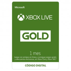 Xbox - Xbox Live 1 Meses Gold México Esd - Suscripciones SE004MSE18-TecnologiadelHogar-Xbox Live