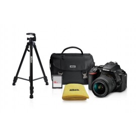 Nikon - Cámara digital D5600 - Lente 18-55mm VR - Tripíe - Mochila - SD16GB -  Negro 19105-TecnologiadelHogar-