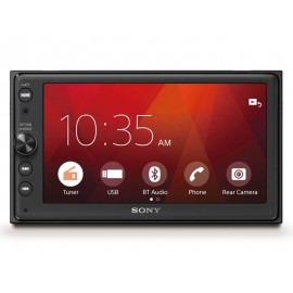 Sony - Autoestéreo Bluetooth XAV-AX100 multimedia con CarPlay y Android Auto - Negro XAV‑AX100-TecnologiadelHogar-Autoestéreos