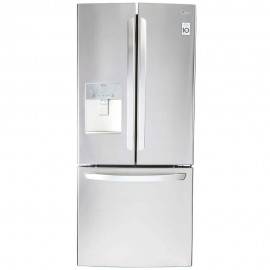 LG - Refrigerador French Door Congelador Inferior 22 Pies Cúbicos GF22WGS - Platinum Silver GF22WGS-TecnologiadelHogar-Refrigera