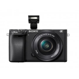 Sony - Cámara fotográfica α6400 con montura E y sensor APS-C - Pantalla táctil LCD - Lente 16-50mm -Negro ILCE-6400-Tecnologiade