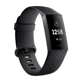 Fitbit – Charge 3 Reloj deportivo / Monitor de ritmo cardiaco – Negro/Aluminio color grafito FB409GMBK-CALA-TecnologiadelHogar-