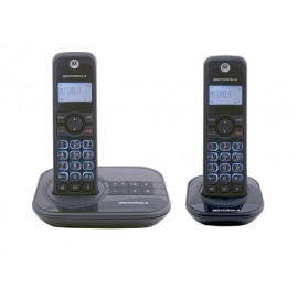 Motorola  - Teléfono inalámbrico  GATE4500CE-2 con contestadora - Negro GATE4500CE-2-TecnologiadelHogar-