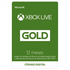 Xbox - Xbox Live 12 Meses Gold México Esd - Suscripciones SE004MSE16-TecnologiadelHogar-Xbox Live