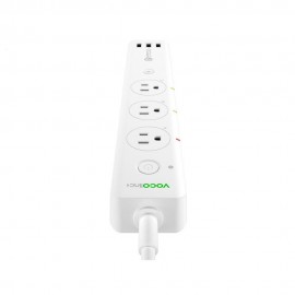 VOCOlinc - Smart Wifi Protector Sobretensiones De 3 Salidas y Puerto Usb -  Blanco PM2-TecnologiadelHogar-