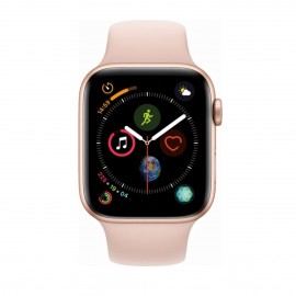 Apple Watch Series 4 de 44 mm cuerpo de aluminio en color oro con banda deportiva rosa - Oro Apple Watch Serie 4-TecnologiadelHo