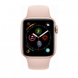 Apple Watch Series 4 de 40 mm cuerpo de aluminio en color oro con banda deportiva rosa - Oro MU682LZ/A-TecnologiadelHogar-