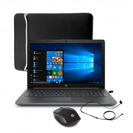 HP - Laptop 15-DB0026LA de 15.6" - AMD A4 - AMD Radeon R3 - Memoria 4GB - Disco duro 500GB - Plata Ceniza 4PG07LA-TecnologiadelH