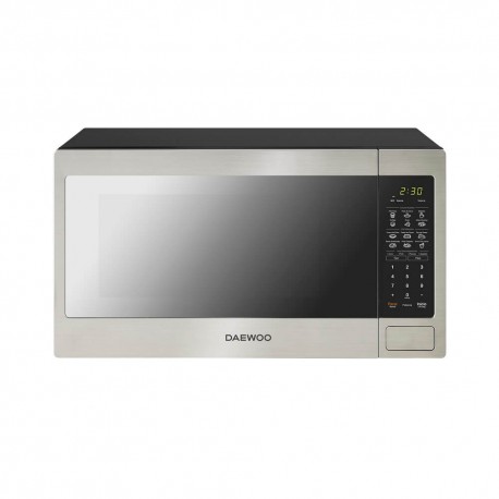 Daewoo - Horno Microondas 1.6 Pies Cúbicos KOR-16YM Negro/Acero Negro-TecnologiadelHogar-