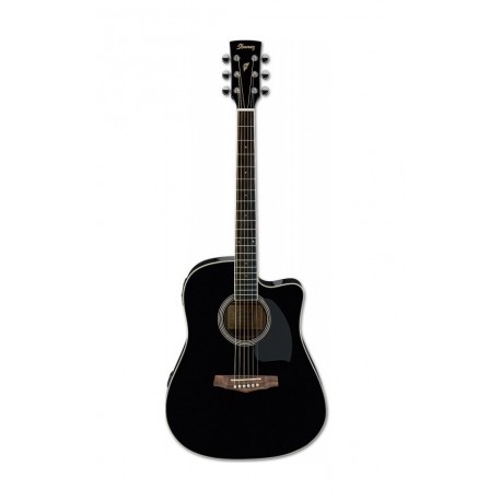 Ibañez - Guitarra electroacústica PF15ECE-BK - Negro PF15ECE-BK-TecnologiadelHogar-Guitarras Acústicas