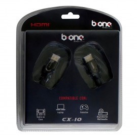 B ONE - Cable HDMI 4K de 10 mts - Negro CX-10-TecnologiadelHogar-