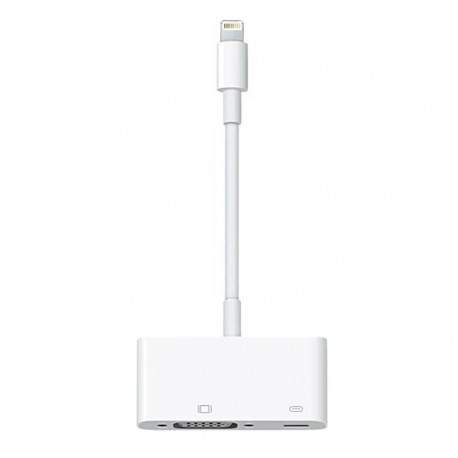 Apple - Adaptador lightning  VGA para Apple iPod / iPad - Blanco MD825AM/A-TecnologiadelHogar-