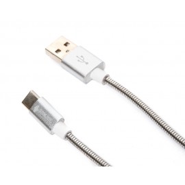 Sync Ray -  Cable Micro a USB - SR-MMC37 - Plata SR-MTCC39-TecnologiadelHogar-