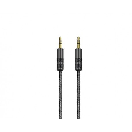 Sync Ray - Cable Auxiliar Reforzado 3.5 mm -  SR-AC45 - Negro SR-AC45-TecnologiadelHogar-