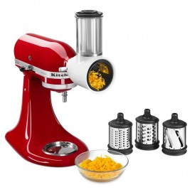 KitchenAid - Combo Batidora Artisan Roja + Rallador De Alimentos KSM150FBER KSM150FBER-TecnologiadelHogar-