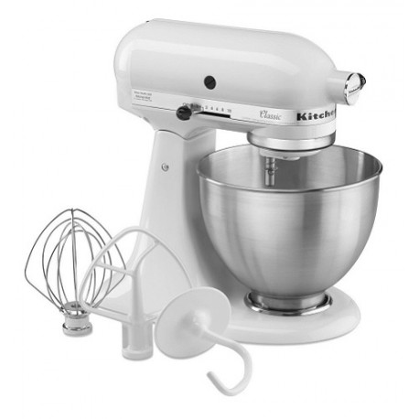 KitchenAid - Batidora clásica - Blanca K45SSWH-TecnologiadelHogar-