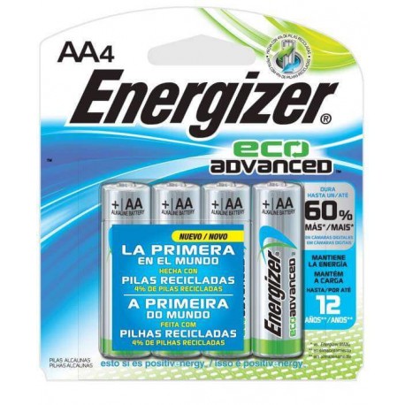 Energizer -EcoAdvanced AA XR91BP-4MX-TecnologiadelHogar-Baterias