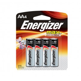 Energizer – Pilas AA MAX – Negro/Gris E91BP4-TecnologiadelHogar-Baterias