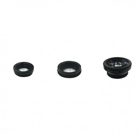 Bower - Kit de 3 lentes - Negro BSP-LNSKT1BK-TecnologiadelHogar-