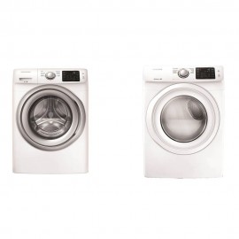 Samsung - Paquete De Lavadora y Secadora a Gas Con Capacidad De Carga De 18 Kg y Acceso Frontal - Blanco WF18H5000AW/AX / DV18H-