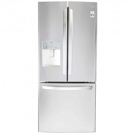 LG - Refrigerador French Door Congelador Inferior 22 Pies Cúbicos GF22WGS - Platinum Silver GF22WGS-TecnologiadelHogar-Refrigera