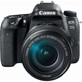 Canon – Cámara EOS 77D EF-S 18-135mm IS USM – Negro 1892C002AA-TecnologiadelHogar-Intermedias - Cámaras Profesion