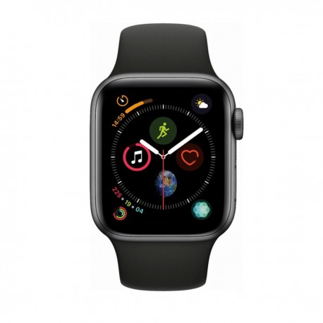 Apple Watch Series 4 de 40 mm cuerpo de aluminio en color gris espacial con banda deportiva negra - Gris Espacial MU662LZ/A-Tecn