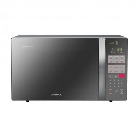 Daewoo - Horno De Microondas Con Grill 1.1 Pies Cúbicos Acabado Tipo Espejo - Silver KQG-1N3HSSMM-TecnologiadelHogar-