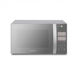 Daewoo - Horno de microondas de 1.1 pies cúbicos, acabado tipo espejo - Plata KOR-1N3HMM-TecnologiadelHogar-Hornos de Microondas