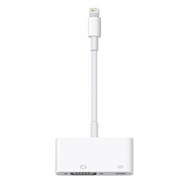 Apple - Adaptador lightning  VGA para Apple iPod / iPad - Blanco MD825AM/A-TecnologiadelHogar-