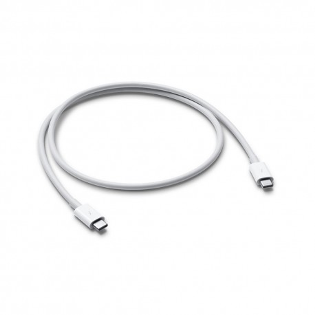 Apple - Cable Thunderbolt 3 USB Tipo C de 0.8 m - Blanco MQ4H2AM/A-TecnologiadelHogar-