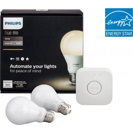 Philips - Kit Hue white 9.5 watts A19 E26 - Blanco 455287-TecnologiadelHogar-