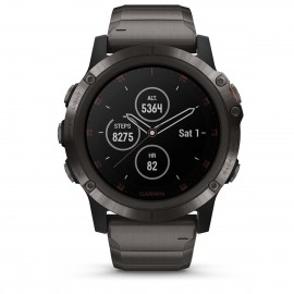 Garmin – Smartwatch Fenix 5X Plus Zafiro, Titanio – Gris 010-01989-04-TecnologiadelHogar-Smartwatches Deportivos