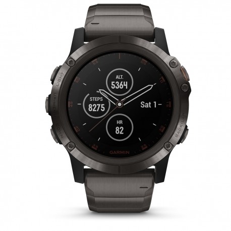 Garmin – Smartwatch Fenix 5X Plus Zafiro, Titanio – Gris 010-01989-04-TecnologiadelHogar-Smartwatches Deportivos