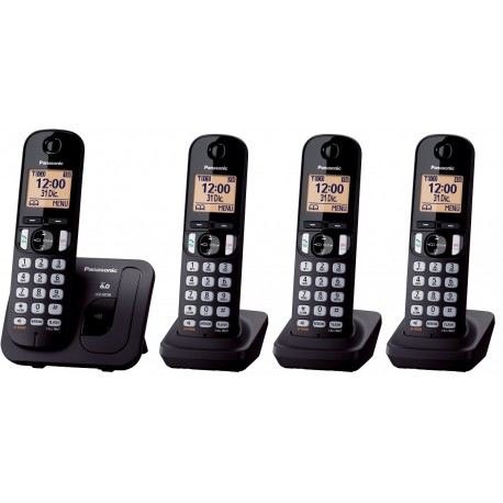 Panasonic - Teléfono inalambrico KX-TGC214 - Negro KX-TGC214MEB-TecnologiadelHogar-