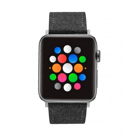 Insignia - Correa / Banda de Nylon para Apple Watch 42 / 44 mm - Negro PT-AWB42BTW-TecnologiadelHogar-Para Apple Watch