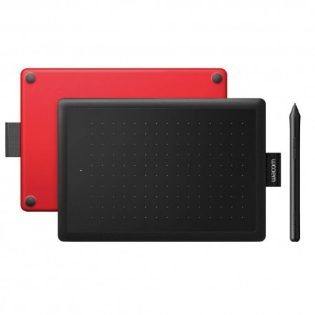 Wacom - Tableta One By chica - Negro/Rojo CTL472-TecnologiadelHogar-