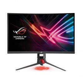 Asus - Monitor LED curvo de gaming de 27" - Gris/Rojo XG27VQ-TecnologiadelHogar-Accesorios PC Gaming