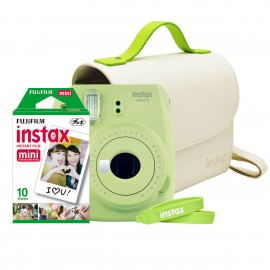 Fujifilm – Paquete Cámara instantánea Instax Mini 9 más Estuche más Correa más Película – Limon 309930714-TecnologiadelHogar-Cám