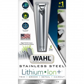 Wahl - Recortadora Acero Inox Ion Litio 9818-TecnologiadelHogar-